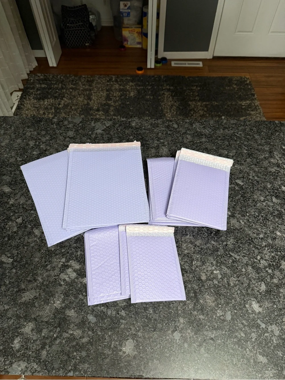 Bundle of 20 Bubble Mailers Lavender Purple Protective Packaging Various Sizes